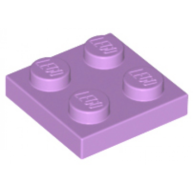 medium lavender plate 2 x 2