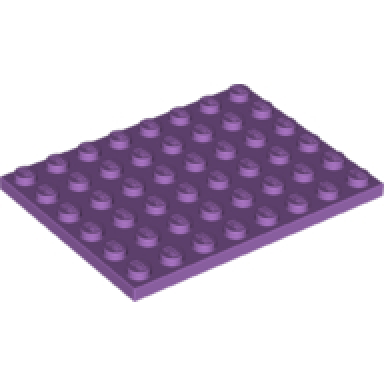 medium lavender plate 6 x 8