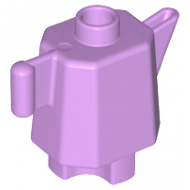 medium lavender duplo utensil teapot coffeepot indented base
