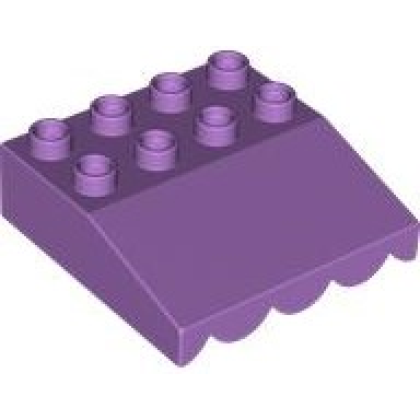 medium lavender duplo roof sloped 33 4 x 4 with awning overhang