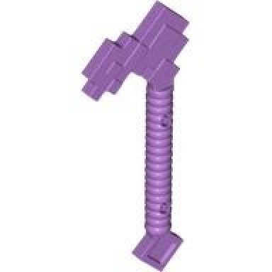 medium lavender minifigure utensil hoe pixelated minecraft