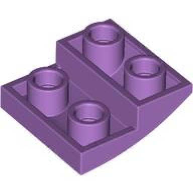 medium lavender slope curved 2 x 2 x 2 3 inverted