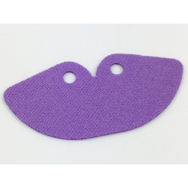 medium lavender mini doll cape cloth short and round with 2 small top holes
