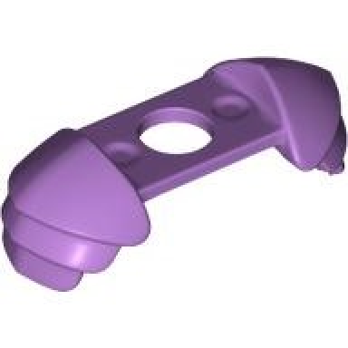 medium lavender minifigure armor shoulder pads ridged