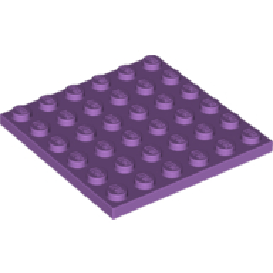 medium lavender plate 6 x 6