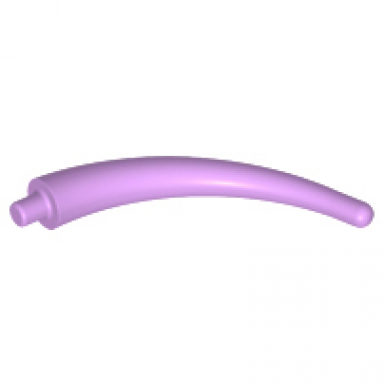 medium lavender dinosaur tail end section horn