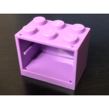 medium lavender container cupboard 2 x 3 x 2 - solid studs