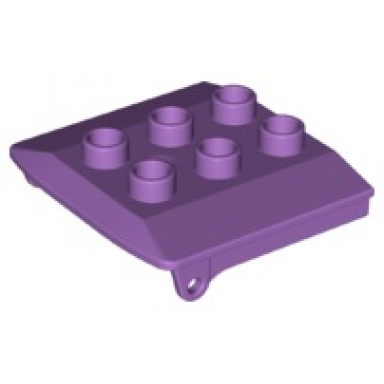 medium lavender duplo backhoe train cabin roof