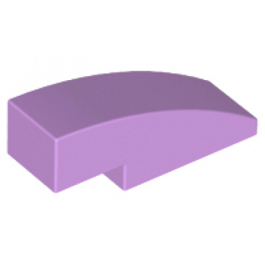 medium lavender slope curved 3 x 1