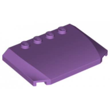 medium lavender wedge 4 x 6 x 2 3 triple curved