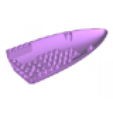 medium lavender aircraft fuselage forward bottom curved 8 x 16