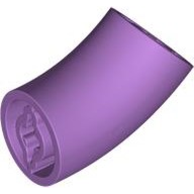 medium lavender brick round 2 x 2 d 45 degrees elbow 27.7mm standing height