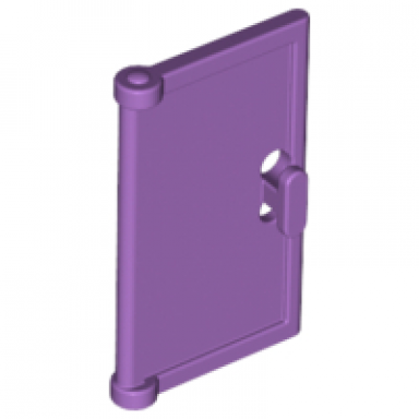 medium lavender door 1 x 2 x 3 with vertical handle mold for tabless frames