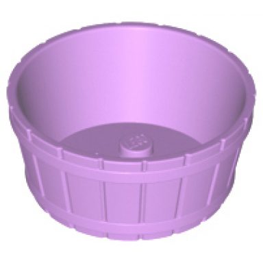 medium lavender container barrel half large with axle hole