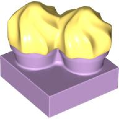 medium lavender duplo cupcakes with molded bright light yellow swirl icing pattern