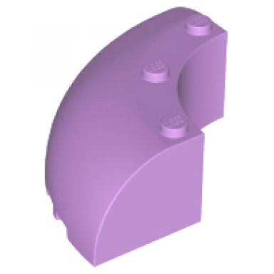 medium lavender brick round corner 6 x 6 x 2