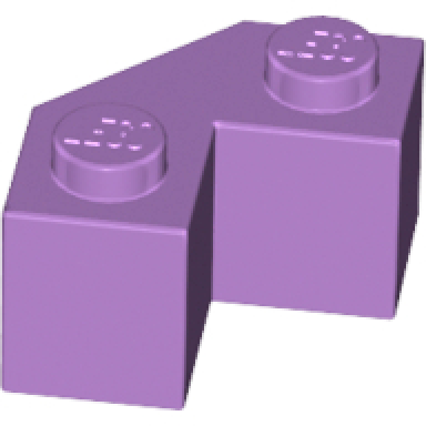 medium lavender brick modified facet 2 x 2