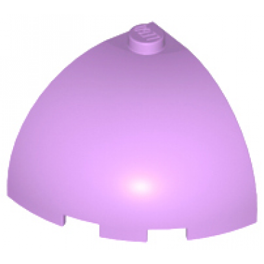 medium lavender brick round corner 3 x 3 x 2 dome top