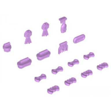 medium lavender friends accessories animal show and grooming supplies 16 in bag multipack
