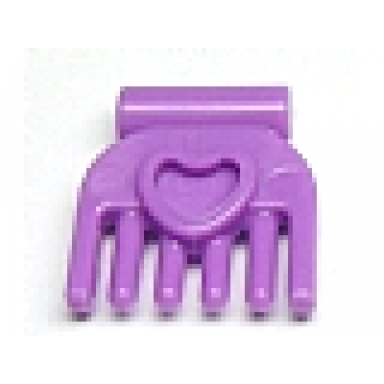 medium lavender friends accessories comb small with heart