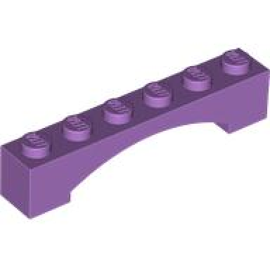 medium lavender arch 1 x 6 raised arch