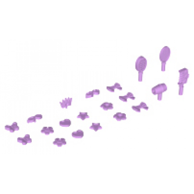 medium lavender friends accessories hair care 20 in bag multipack