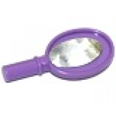 medium lavender friends accessories hand mirror with heart on reverse with oval mirror pattern sticker - sets 3187 41093