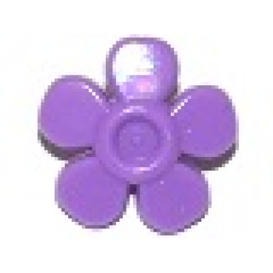 medium lavender friends accessories hair decoration flower with smooth petals and small pin