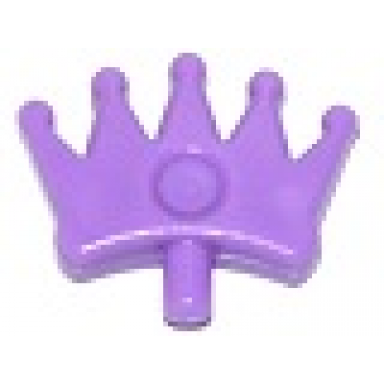 medium lavender friends accessories hair decoration tiara with 5 points and small pin