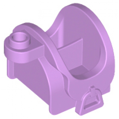 medium lavender friends horse saddle with stirrups and top stud