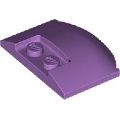 medium lavender wedge 3 x 4 x 2 3 triple curved