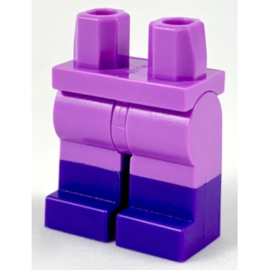 medium lavender hips and legs with molded dark purple lower legs boots pattern