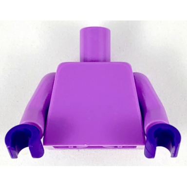 medium lavender torso plain medium lavender arms dark purple hands