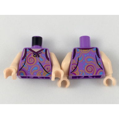 medium lavender torso paisley tank top with one button pattern light nougat arms light nougat hands