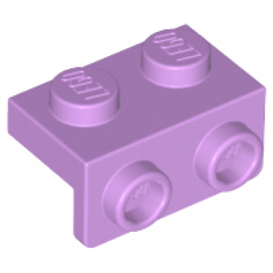 medium lavender bracket 1 x 2 - 1 x 2