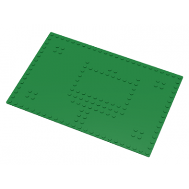 baseplate 16 x 24 with set 080 red house stud pattern