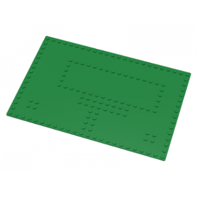 baseplate 16 x 24 with set 080 large white house stud pattern