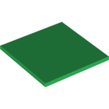 green tile 6 x 6 with bottom tubes