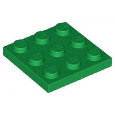 green plate 3 x 3