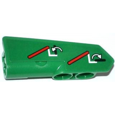 green technic panel fairing 22 very small smooth side a with lift operating instructions pattern sticker - set 42008