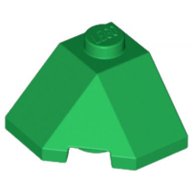 green wedge 2 x 2 slope 45 corner