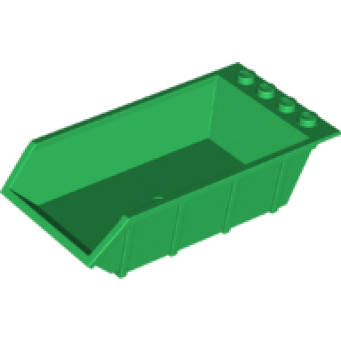 green vehicle tipper bed 4 x 6 solid studs