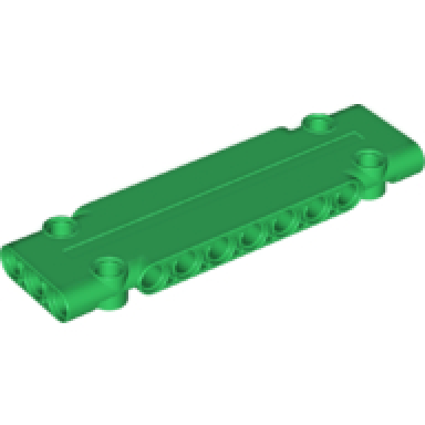 green technic panel plate 3 x 11 x 1