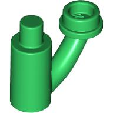green plant stem stalk with bar bar holder and hollow stud