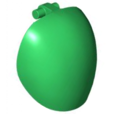 green large figure armor round smooth with bar handle - free ends