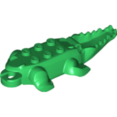 alligator crocodile body with 10 bottom teeth