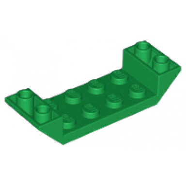 green slope inverted 45 6 x 2 double with 2 x 4 cutout