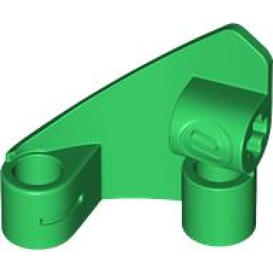 green technic panel curved 10 3 x 3 tapered right