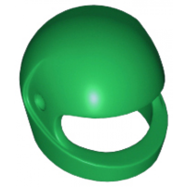 green minifigure headgear helmet motorcycle standard