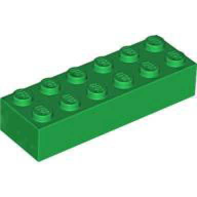 green brick 2 x 6